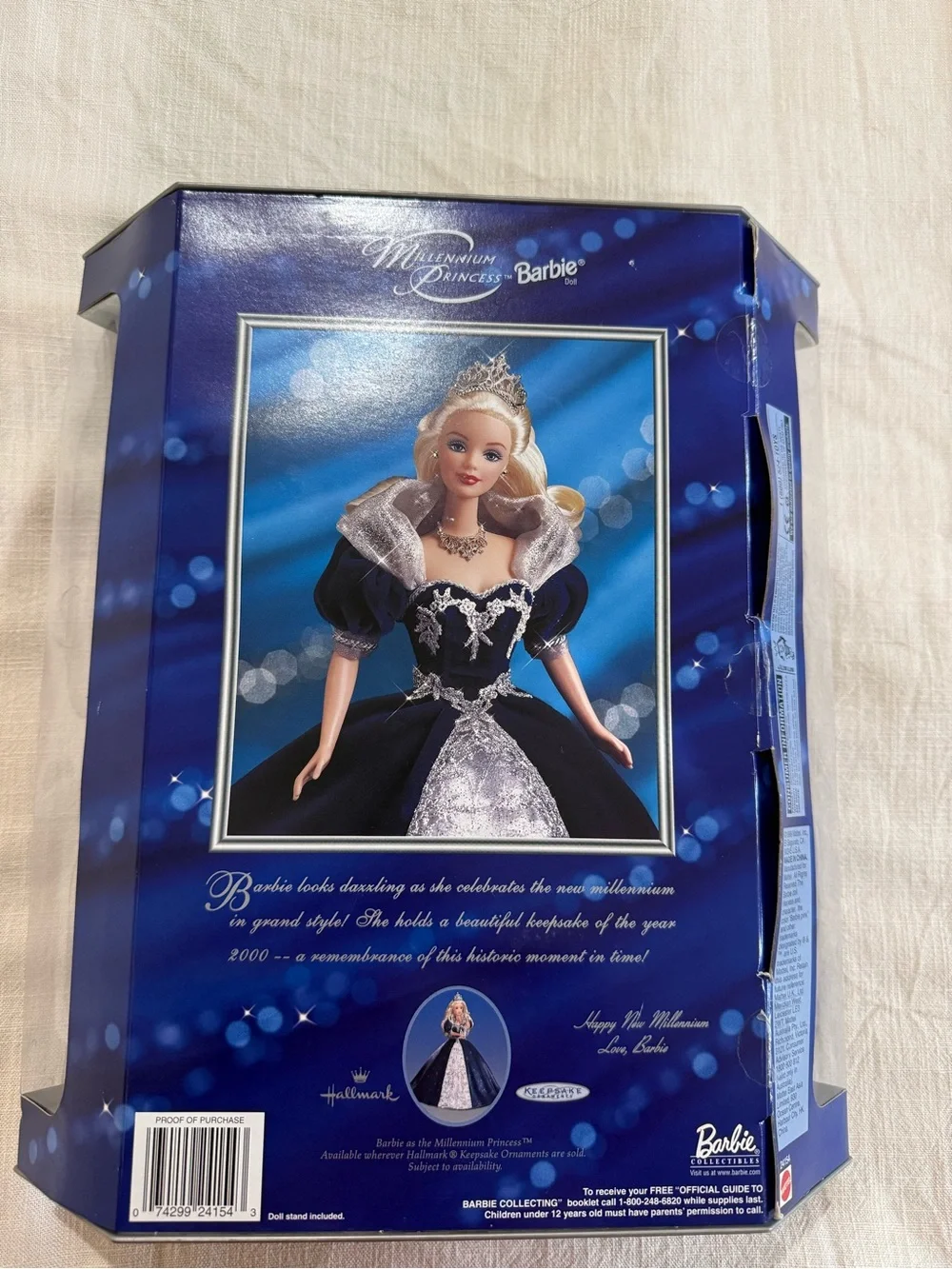 ✨ 1999 Millennium Princess Barbie Doll w/ Keepsake + Stand NRFB NIB ✨